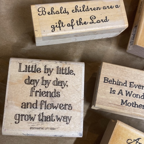 Bundle Wooden Ink Stamps - Picture 3 of 7